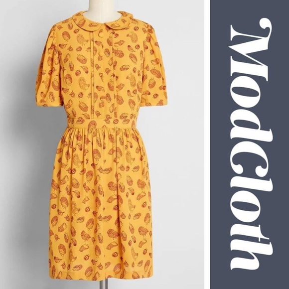 Modcloth Dresses & Skirts - NWT ModCloth When in Wonderland Owl Print Dress Size 14